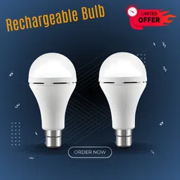guggu Rechargeable Emergency Bulb 12W Inverter Rechargebale Emergency Bulb_Pack_2SF212 3 hrs Bulb Emergency Light image 1