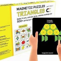 sr toys New Magnetic Puzzles : Triangles For kids (250 Pieces) image 1