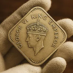 parvati heritage collection 1 Rupee 1944 King George VI British India Rare Coin Modern Coin Collection image 2