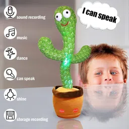 sonpal Dancing Cactus Toy - Interactive Plush with Lights, Singing, and Recording image 5