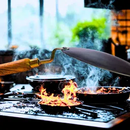 bartn Pure Iron Tawa with Wooden Handle | Non-Toxic, No Chemical Layers| Heavy, 1.3 KG Tawa 27 cm diameter image 3