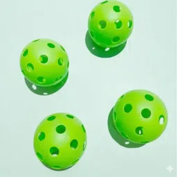 asian Pickleball Set Pickleball Rackets Set with 4 Pickleballs Balls Hand Paddles Pickleball Paddle image 4