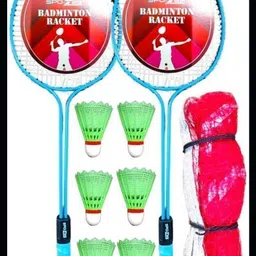 spo zone Premium Quality Badminton Rackets With Nylon Shuttle Cocks_24-77 Badminton Kit-picture-31