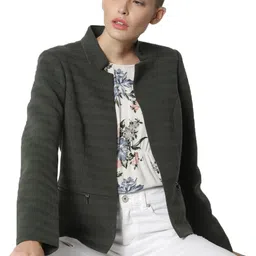 only 65%Polyester,35%Cotton Solid Coat For Women-picture-15