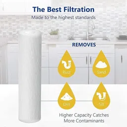 dhruv hub Set of Two High Density 10-Inch 5 Micron PP Spun Solid Filter Cartridge image 4