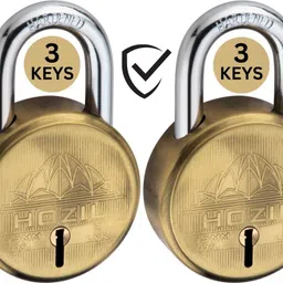 hozil L65 65mm with 3keys, double locking, hardened shackle, 8 levers (pack of 2) Padlock-picture-13