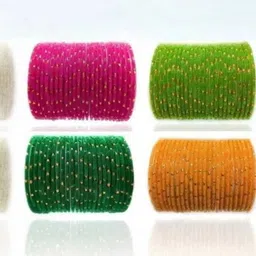 AMSHA Multi Glass Artificial Stones Bangle-picture-21