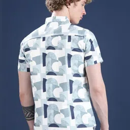 Voroxy Men Printed Cotton Casual Shirts image 4