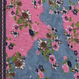 attigo Unstitched Printed Cotton Blend Kurta & Patiyala Dress Material with Dupatta image 5