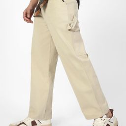 Urbano Fashion Men Pure Cotton Mid-Rise Loose Baggy Fit Trousers-picture-10