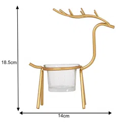 Myntra Elegant Homes Gold-Toned Candle Holder image 4