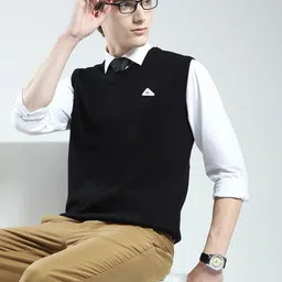 Monte Carlo Men V-Neck Sleeveless Sweater Vest image 4