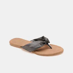 R&B Women Textured Open Toe Flats image 5