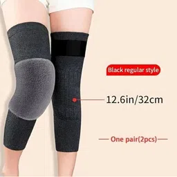 Eleg & Stilance Unisex Furry Thick Knee Pads Socks image 4