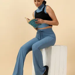 Fitkin Luxe Sleeveless High Neck Top & Trousers-image-16