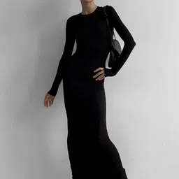 StyleCast Women Round Neck Bodycon Maxi Dress-picture-12