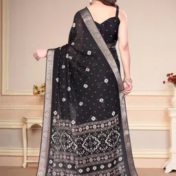 SUPERLAXMI Bandhani Zari Saree image 3