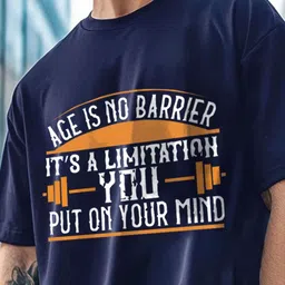 THE BEETEL HOUSE Typography Printed Short Sleeves Oversized T-shirt image 2