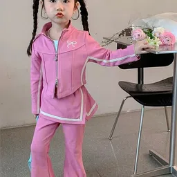 LULU & SKY Girls T-shirt and Shirt with Trousers image 5