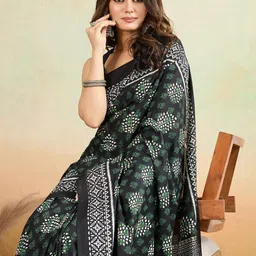 SHANVIKA Ethnic Motifs Pure Cotton Saree image 3