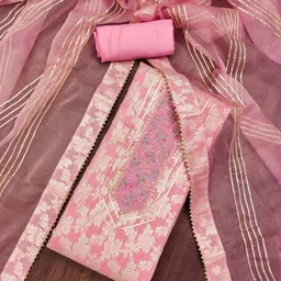 Panzora Unstitched Dress Material image 3