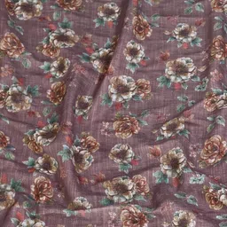 PARVOTSAV Brown Linen Blend Saree image 5