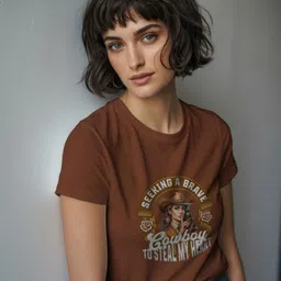 GRACE & JACK Typography Printed Round Neck Puff Print Regular Fit T-shirt-picture-30