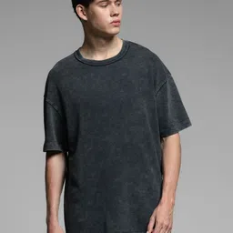 Jack & Jones Round Neck Pure Cotton Oversized Casual T-shirt-picture-46