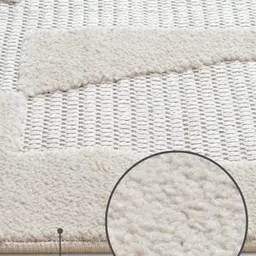 OBSESSIONS Beige & Brown Abstract Anti-Skid Carpet image 3