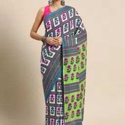 BUTA BUTI Ethnic Motifs Pure Cotton Saree-picture-25