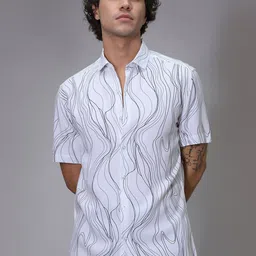 Banana Club Men Classic Opaque Printed Casual Shirt-image-50