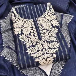 Panzora Embroidered Unstitched Dress Material-picture-17