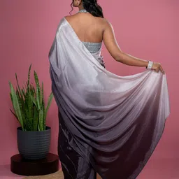 HELLA FASHIONS Ombre Saree image 3