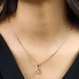 GARNISHA Women Gold-Plated Contemporary Pendant with Chain-picture-41