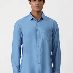 Greenfibre Men Slim Fit Opaque Casual Shirt-image-99