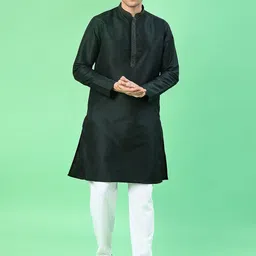 V-Mart Men Regular Thread Work Kurta with Pyjamas-picture-41
