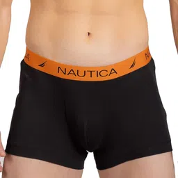 Nautica Pack Of 2 Pure Cotton Trunks N_RTRK01-BLK/RORG image 4