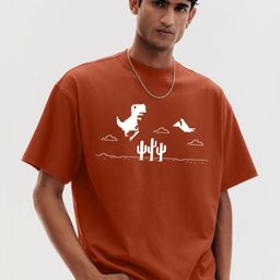 TOGS & TERRE Graphic Printed Round Neck Cotton Classic Oversized Loose Fit T-shirt-picture-15
