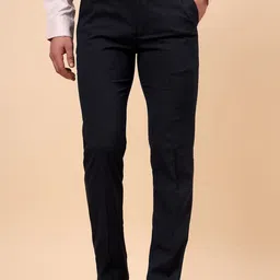 Cantabil Men Solid Regular Fit Formal Trousers-image-99