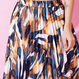 KZULLY STYLE Printed A-Line Midi Skirt image 5