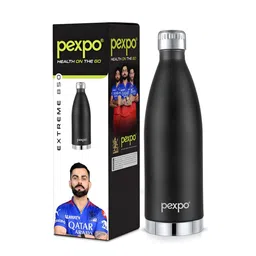 Pexpo Black Single Stainless Steel Water Bottle-image-7