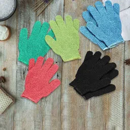 FEELHIGH Set of 6 Exfoliating Bath Gloves image 1