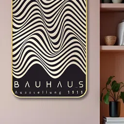 Livin'luxe Black & White Wooden Bauhasu Painting Wall Art-picture-32