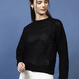 Mast & Harbour Round Neck Woollen Pullover image 5