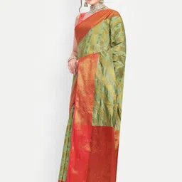jayant creation Green Art Silk Barasi Sarees-picture-26