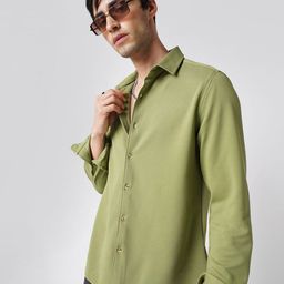VASTRADO Refined Textured Knitted Classic Slim Fit Shirt-picture-46