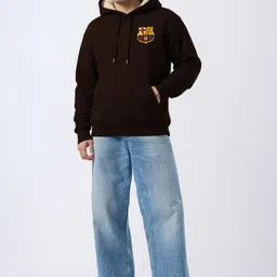 MaverIQ Men Printed Hooded Sweatshirt image 3