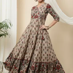 sa rasa Viscose Rayon Stitched Anarkali Gown image 3