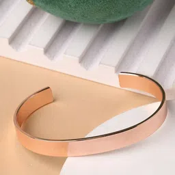 Anouk Men Stainless Steel Rose Gold-Plated Cuff Bracelet-picture-18