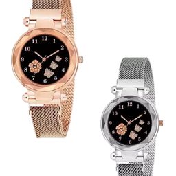 Miss Perfect Women Embellished Dial & Bracelet Style Straps Analogue Watch HJ440-picture-40